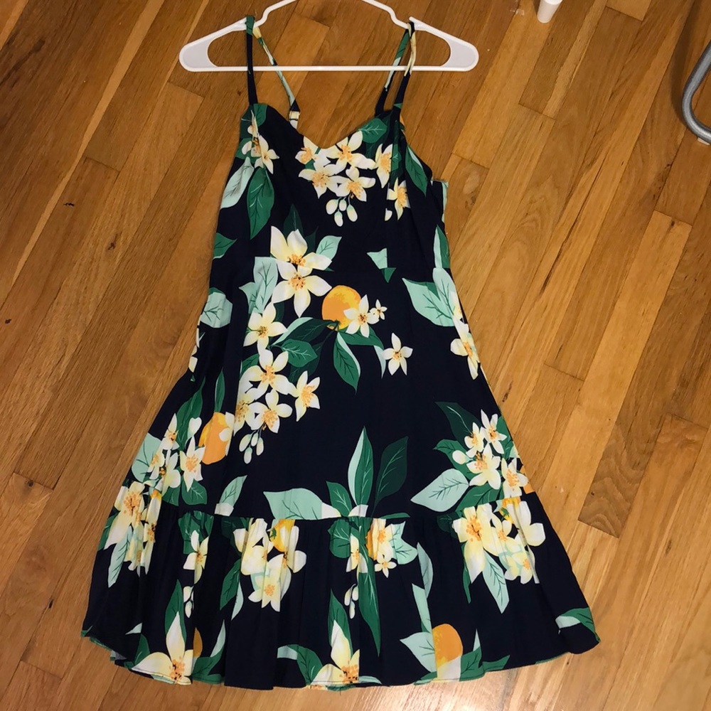 old navy floral dress size medium